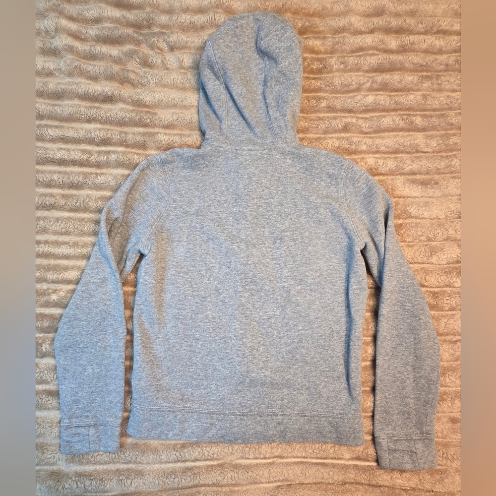 NIKE Full Zipper Sportswear Thumb Hole Jacket Grey Hoodie Size Small - Picture 6 of 7